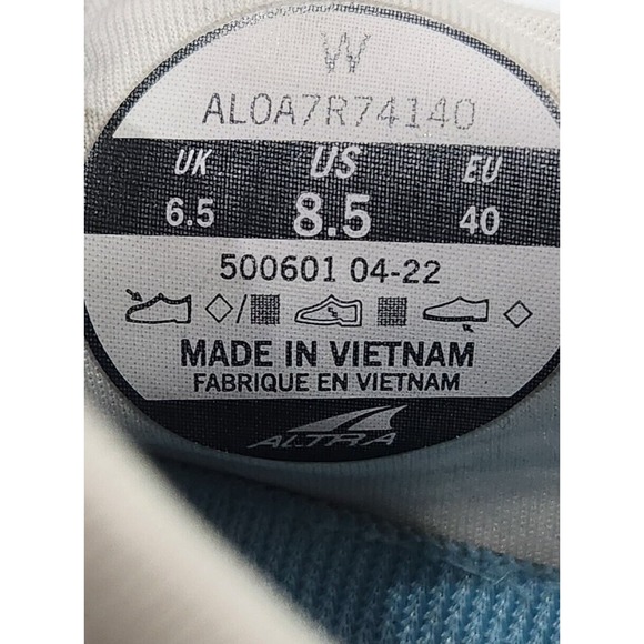 ALTRA Olympus 5 Running Hiking Shoe, White/Blue, Womens 8.5 - Picture 12 of 12